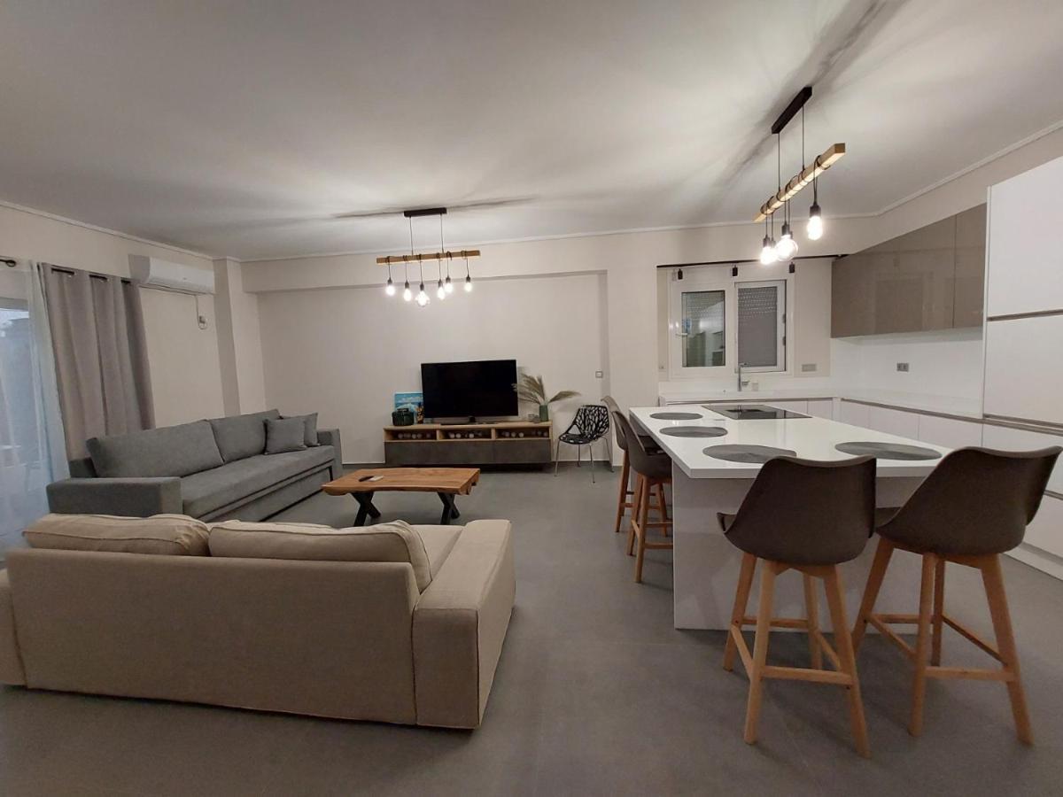 New Minimal Apartment,10' From Athens Airport Spáta Buitenkant foto