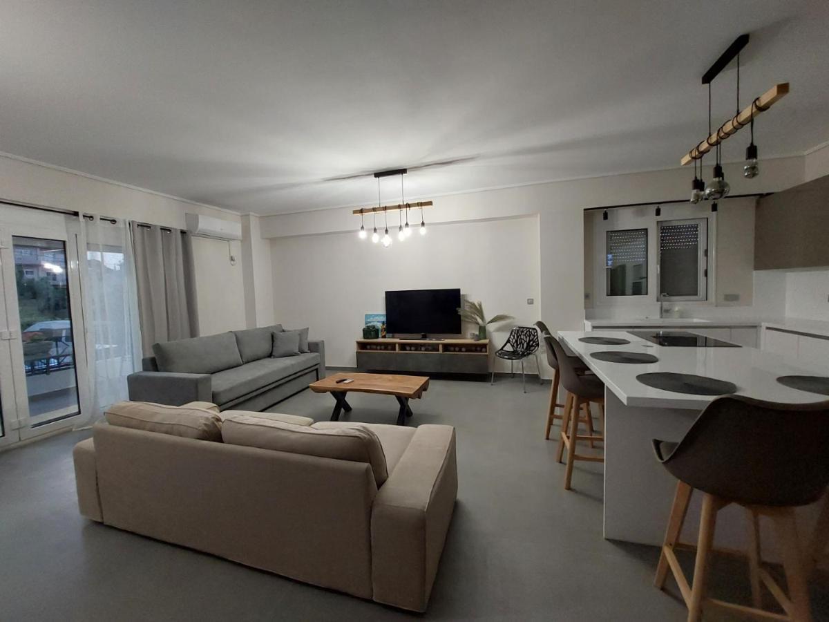 New Minimal Apartment,10' From Athens Airport Spáta Buitenkant foto
